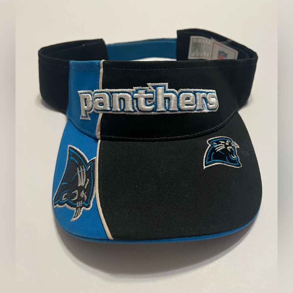 NFL Carolina Panthers Visor Cap 100% Cotton One Size Fits All
